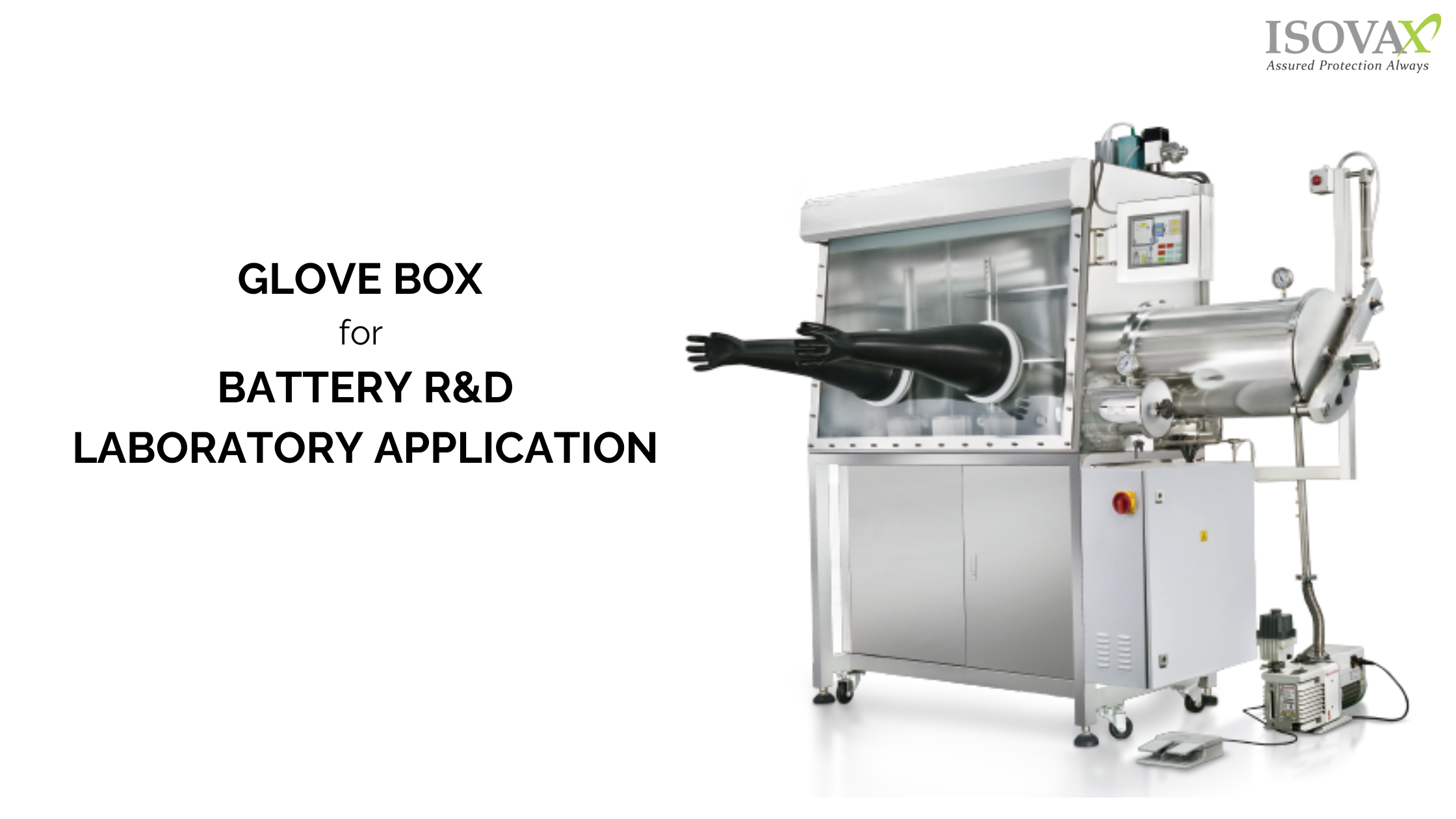 Glove box for battery R&D Laboratory application